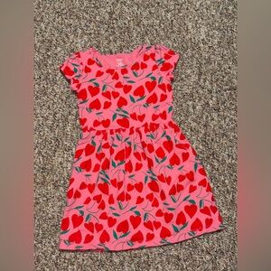 Girls size 6 Carter's Pink and Red Heart Dress